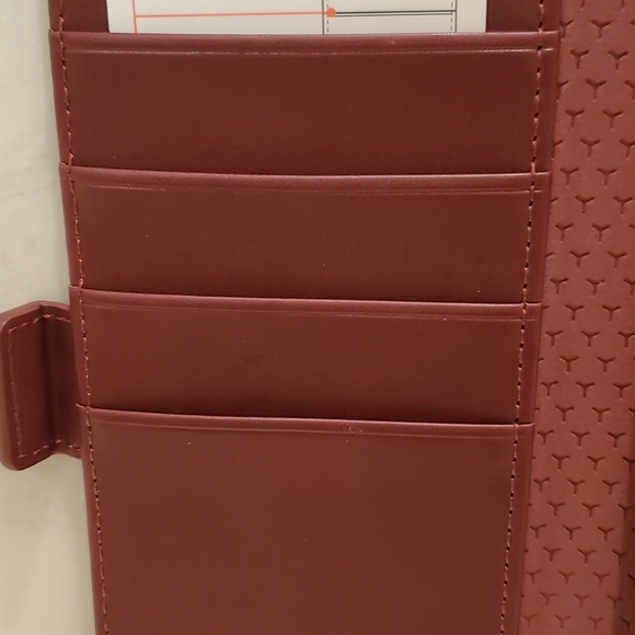 TUCCH Wallet Phone Case for Galaxy S21 Ultra 5G RFID Wine Red New - Picture 2 of 10